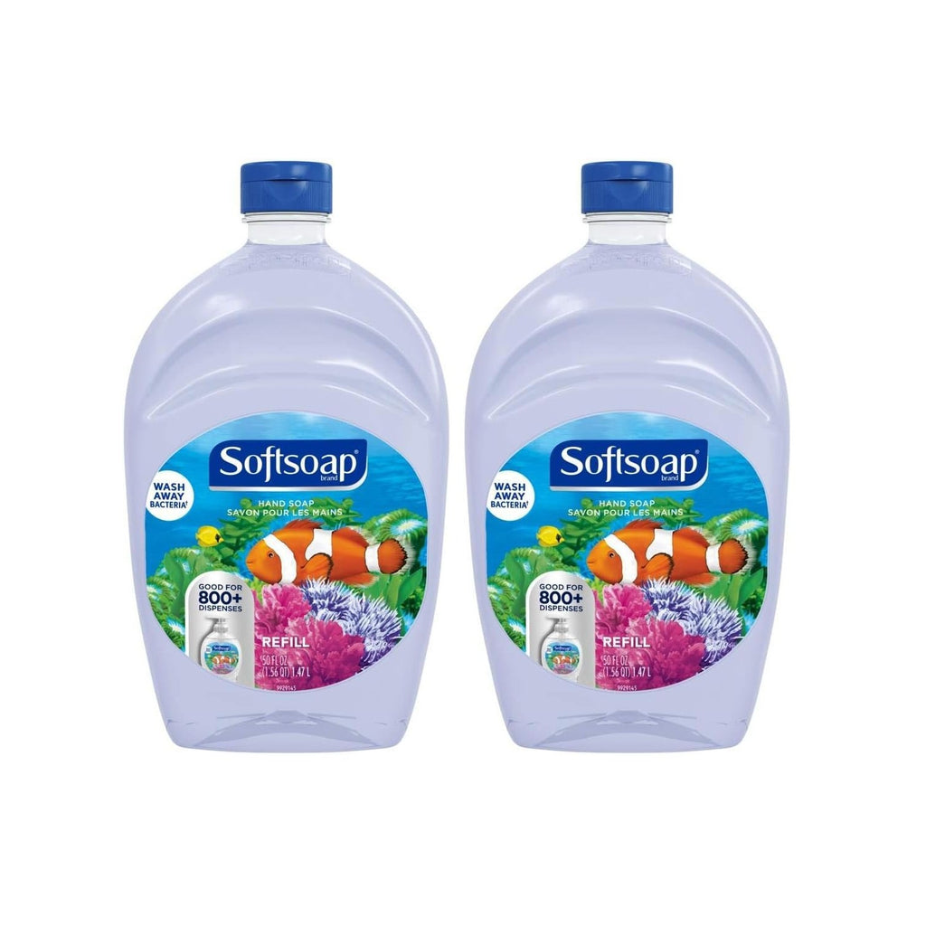 Softsoap Aquarium Liquid Hand Soap, 1.47 L Refill | Paraben-Free, Phthalate-Free, Washes Away Germs, Bathroom Hand Soap, Kitchen Hand Soap, Daily Handwashing, Gentle on Hands