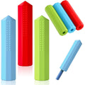 Buy now Eersida 6 Pieces Sensory Chew Pencil Toppers Set Chewable Pencil Toppers Chew Toys for Sensory Kids Boys and Girls, Oral Motor Needs(Red, Blue, Green) Red, Blue, Green at indiglob india