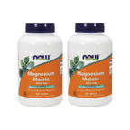 NOW Magnesium Malate 1000mg, 180 Tablets (Pack of 2)