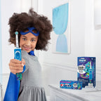 Buy now Oral-B Kids Electric Toothbrush with Sensitive Brush Head and Timer, for Kids 3+ (Product Design May Vary) at indiglob india