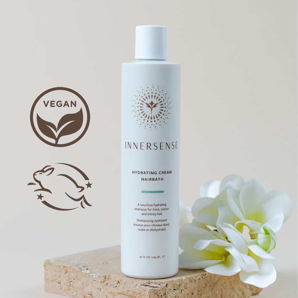 INNERSENSE Organic Beauty - Hydrating Cream Hairbath Shampoo (2oz, 2-Pack) | Hydrates Dry, Coarse + Damaged Hair | Smooths Frizz, Restores Shine + Bounce | Sulfate-Free, Non-Toxic, Clean Haircare