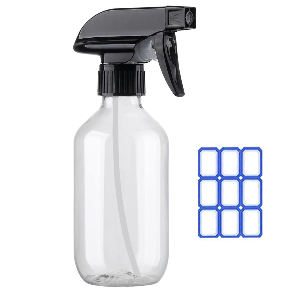 Plastic Spray Bottles for plant - 2Pack/10oz/300ml - Small Spray Bottles | Mist Stream - No Clog No Leak, Easy to Grip with Adjustable Nozzle for Hair, Cooking, Cleaning - BPA Free