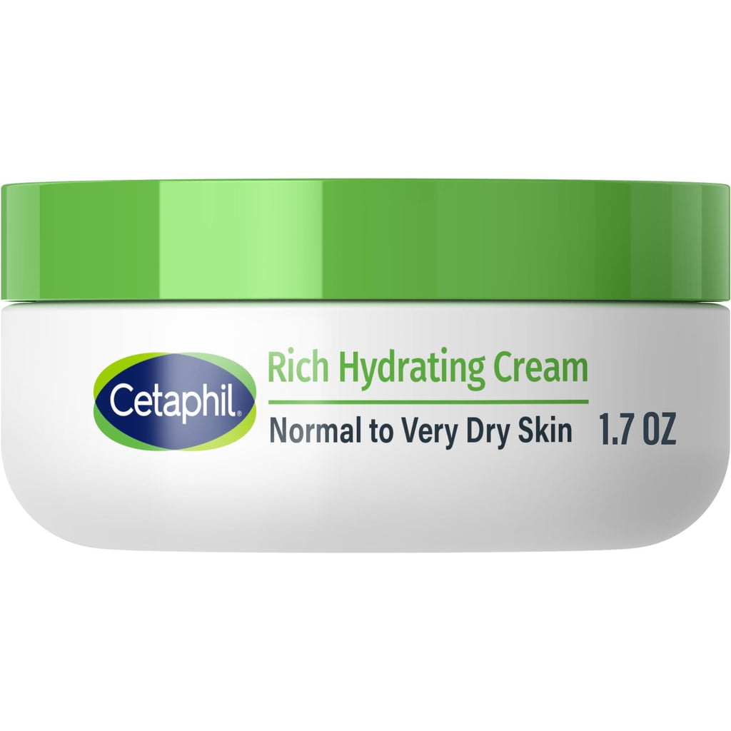 Cetaphil Rich Hydrating Night Face Cream, Hyaluronic Acid, Dry Skin, 1.7 oz | Fragrance-Free Face Moisturizer, Intense Overnight Hydration, Very Dry Skin, Dermatologist Recommended, Non-Greasy, 1 Jar