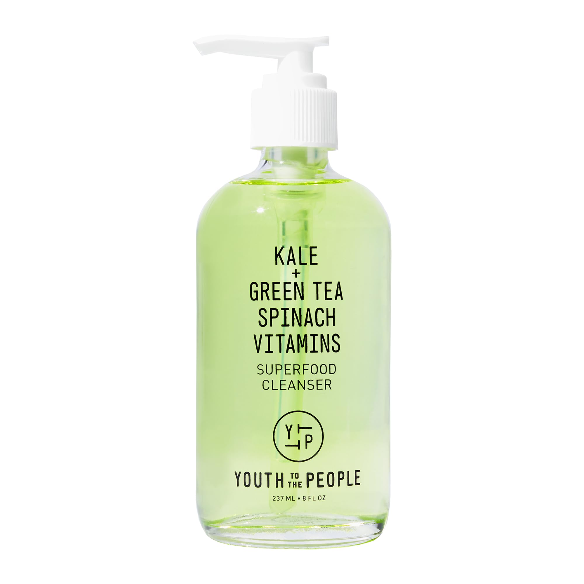 Buy now Youth To The People Superfood Facial Cleanser - Kale + Green Tea Daily Face Wash, Gentle Makeup Remover, with Soothing Antioxidants for Glowing Skin, pH Balance, Clean Pores, Sulfate-free, Refillable 8 Fl Oz (Pack of 1) at indiglob india