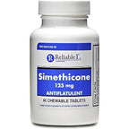 Buy now Reliable-1 Laboratories Simethicone 125mg Gas Relief Tablets Extra Strength Bloating Relief Gas Pills | Anti Flatulence, Rapid Gas Relief for Adults | Peppermint Flavor | 60 Chewable Tablets at indiglob india