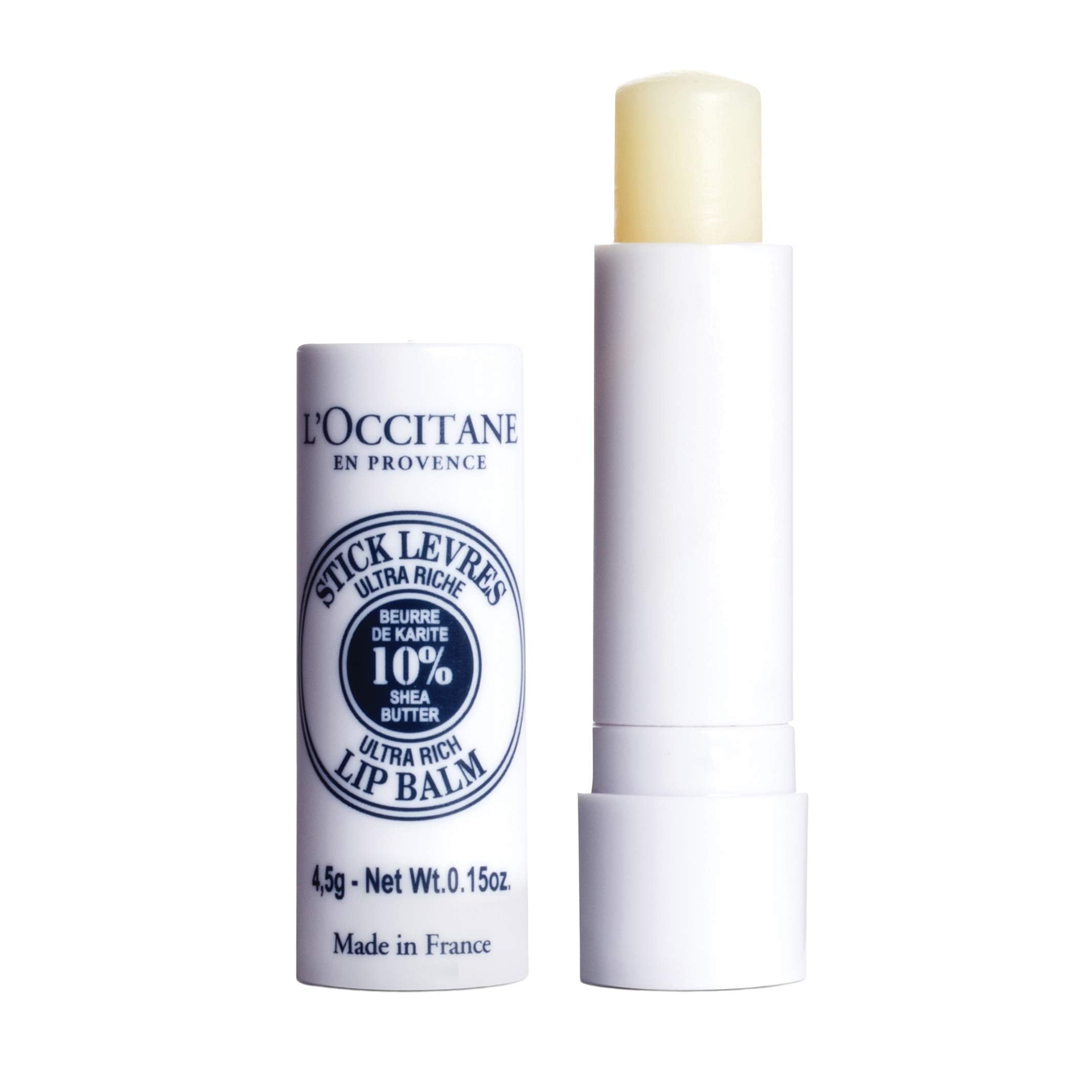 Buy now L'OCCITANE 10% Organic Shea Butter Ultra Rich Lip Balm Stick, Moisturizes, Nourishes, Repairs & Softens Dry, Chapped Lips, Long Lasting, Vegan at indiglob india