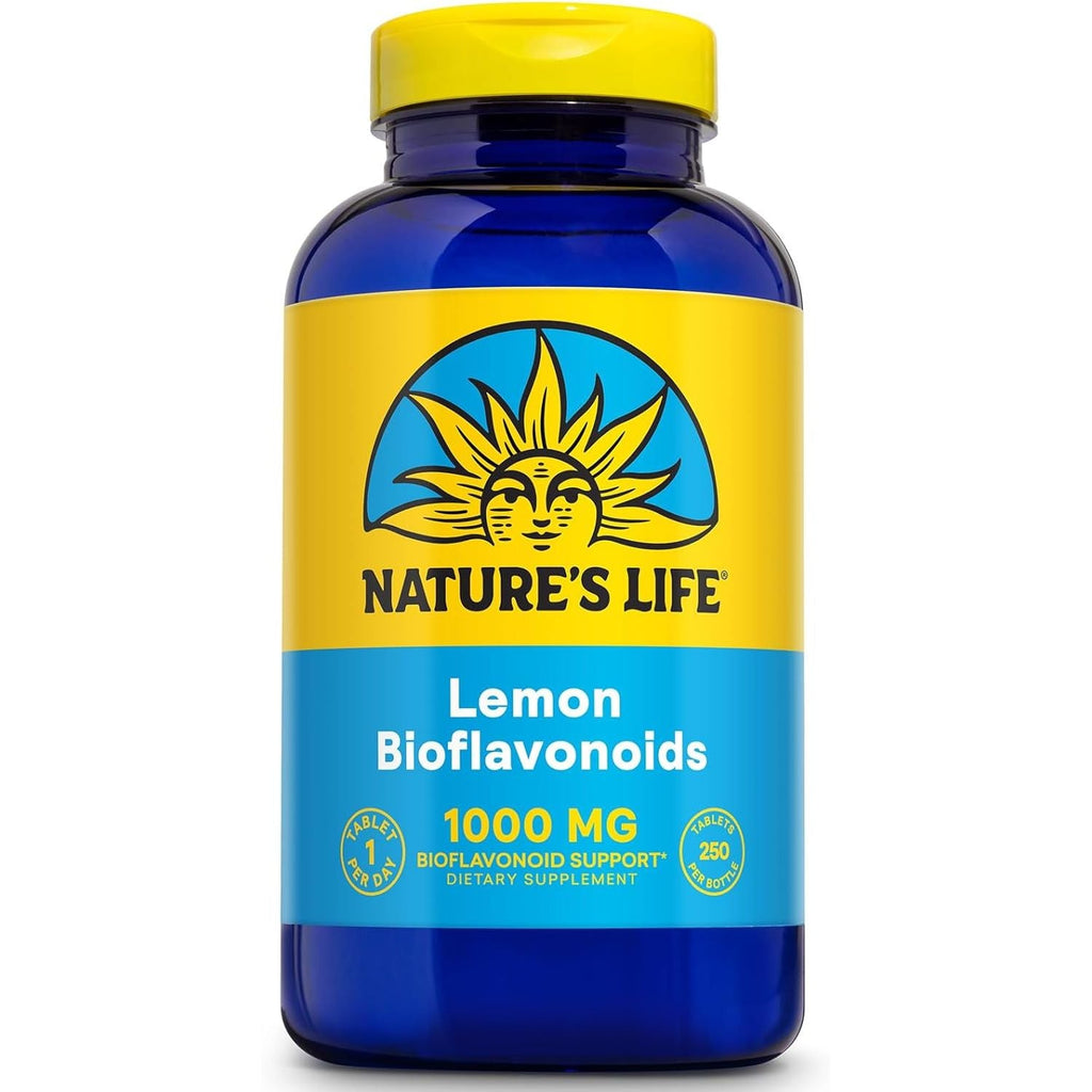 Buy now Nature's Life Bioflavonoids 1000mg per Serving | 250 Capsules | More Than 4 Months Supply | Lemon Bioflavonoid Complex, Hesperidin & Rutin | Antioxidant for Healthy Capillaries & VIT C Absorption at indiglob india