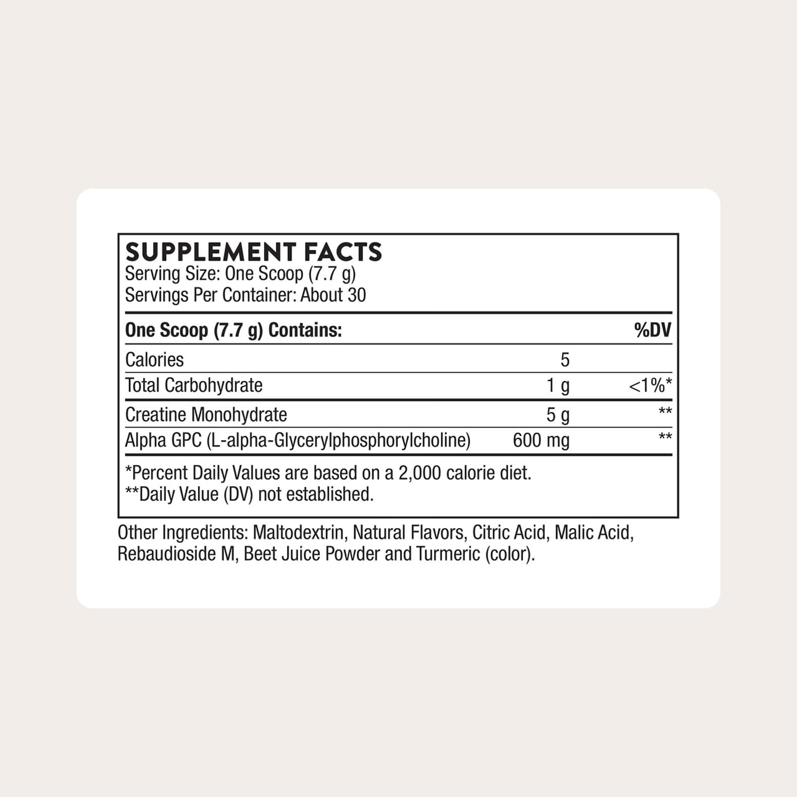 THORNE Creatine + Alpha GPC, Micronized Creatine Monohydrate, 30 Servings | Supports Muscle Performance, Energy Output, Focus & Cognitive Function*, Watermelon Lemonade, NSF Certified for Sport