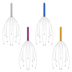 Yeipis 4 Pack Scalp Massagers, Handheld Head Massage Tingler, Scratcher for Deep Relaxation, Hair Stimulation and Stress Relief Christmas Gift