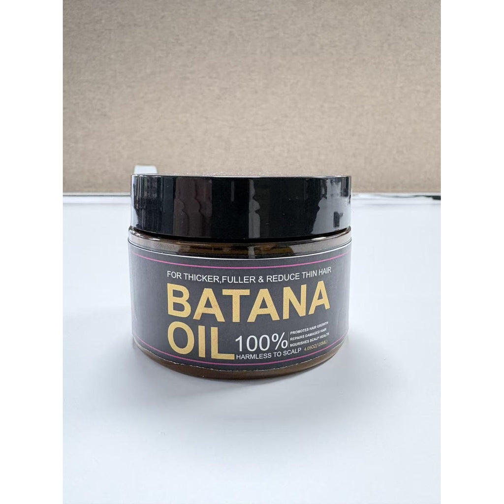 Batana Oil for Hair Growth, 100% Natural Pure Batana Oil Paste from Dr. Sebi Honduras, Prevents Hair Loss, Enhances Thickness, Organic Raw Scalp Mask for Women & Men (4.05 Oz)