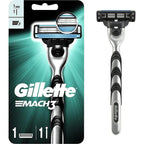 Buy now MACH 3 - Handle w/1 Cartridge & Turbo REFILLABLE Razor at indiglob india