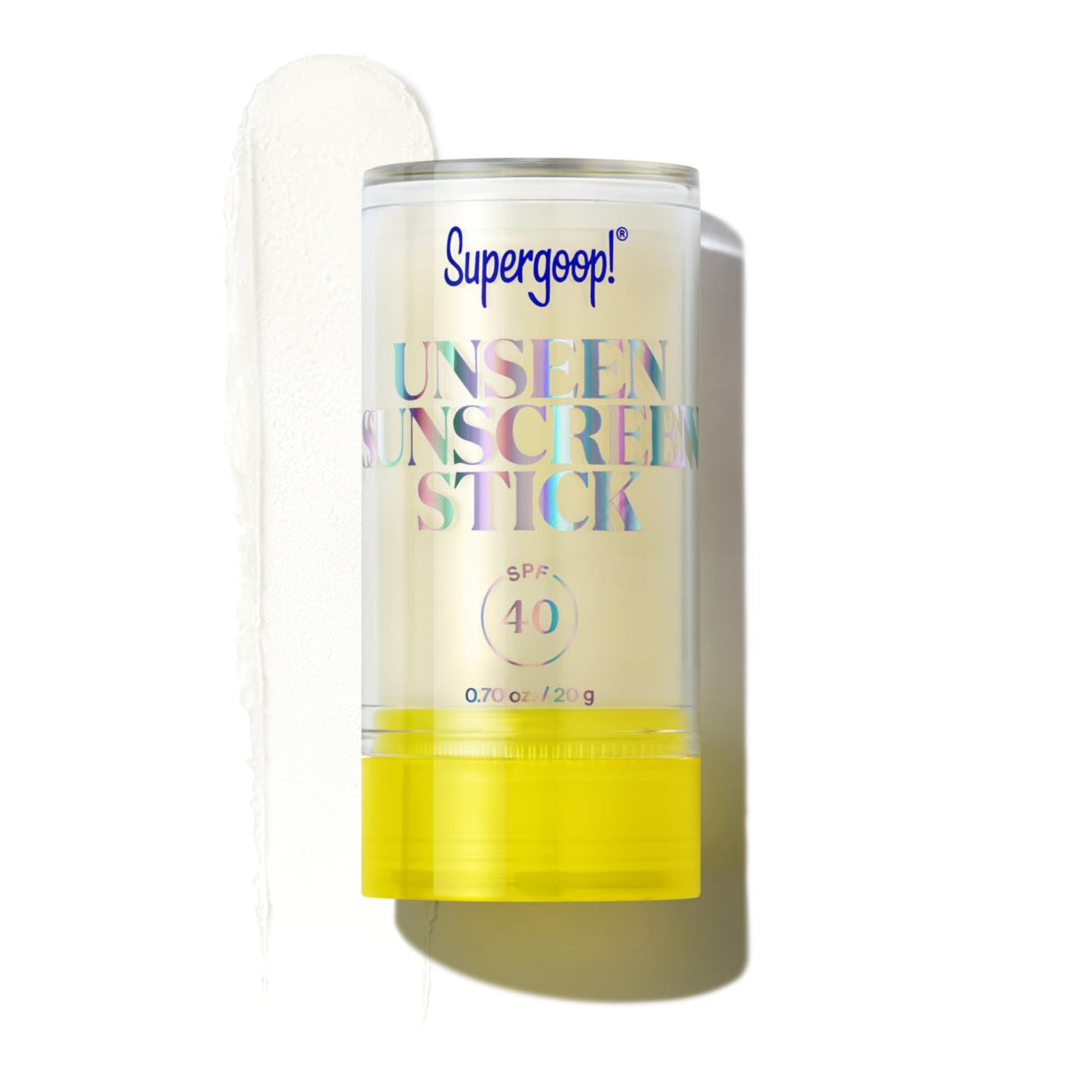 Buy now Supergoop! Unseen Sunscreen Stick - SPF 40 - Clear & Invisible Sun Protection - Broad Spectrum Face Sunscreen - Glides Over Makeup - Natural Finish - For All Skin Types - 0.7 fl oz at indiglob india