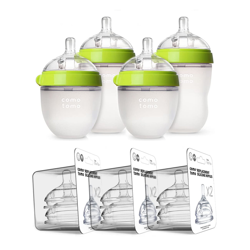 Buy now Comotomo Baby Bottle Bundle, Green, (7 Piece Set) Green 7 Count (Pack of 1) at indiglob india