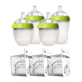 Buy now Comotomo Baby Bottle Bundle, Green, (7 Piece Set) Green 7 Count (Pack of 1) at indiglob india