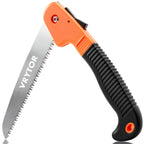 Pruning Saw, 7IN Heavy Duty Folding Hand Saw with Safety Hand Guard
