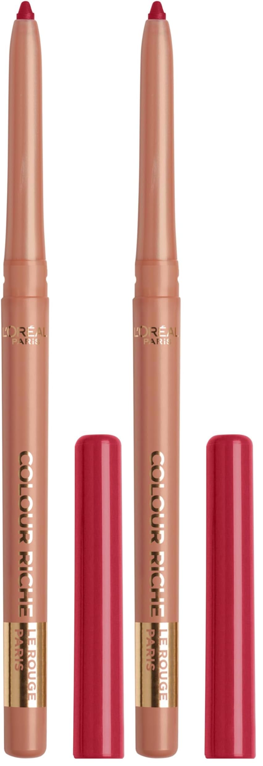 Buy now L'Oreal Paris Colour Riche Lip Liner Pencil, Creamy Lip Liner with Omega 3 and Vitamin E, 783 More Chocolate (Brown) Le Rouge Paris 0.01 Ounce (Pack of 2) at indiglob india