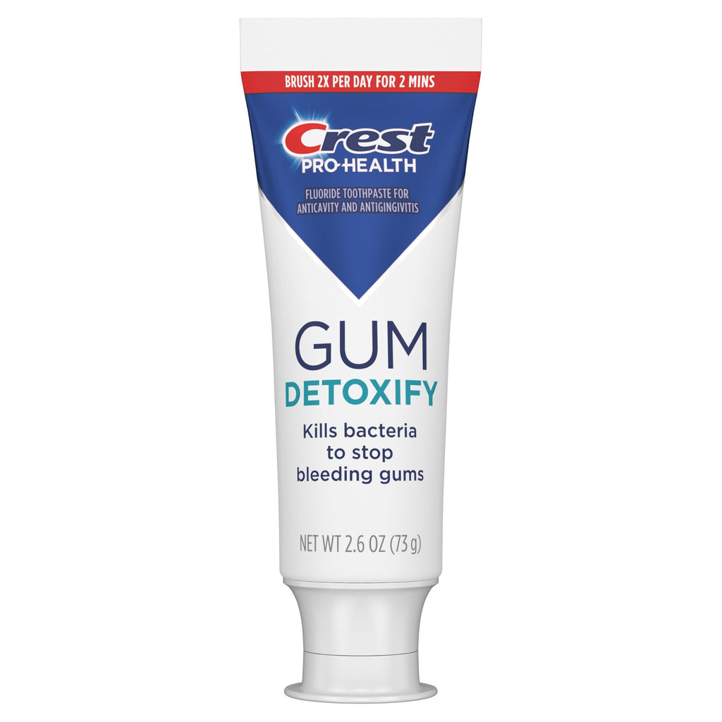 Crest Pro-Health Gum Detoxify Toothpaste 2.6 oz- Anticavity, Antibacterial Fluoride Toothpaste, Clinically Proven Gum, Sensitive, and Enamel Protection, Plaque Control