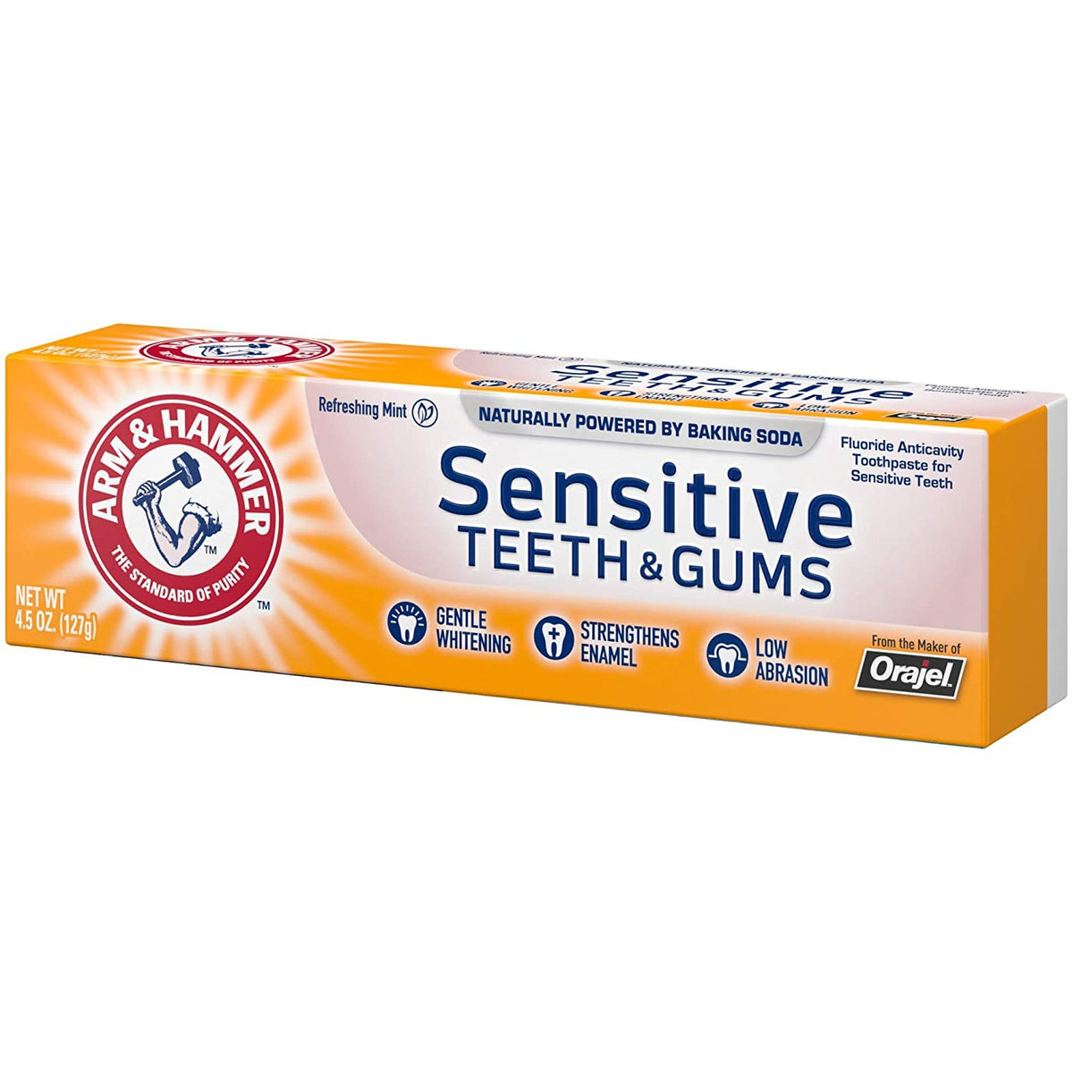 ARM & HAMMER Sensitive Teeth & Gums Toothpaste 4.5 oz (Pack of 5)