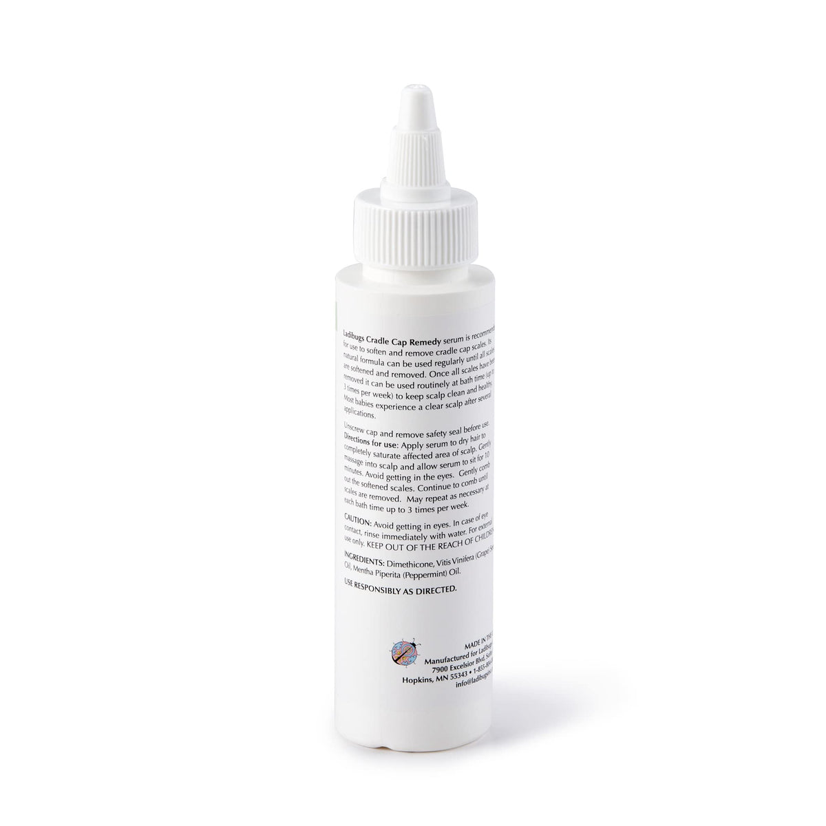 Ladibugs Cradle Cap Remedy Kit - 2-Step Serum & Comb Scale Remover