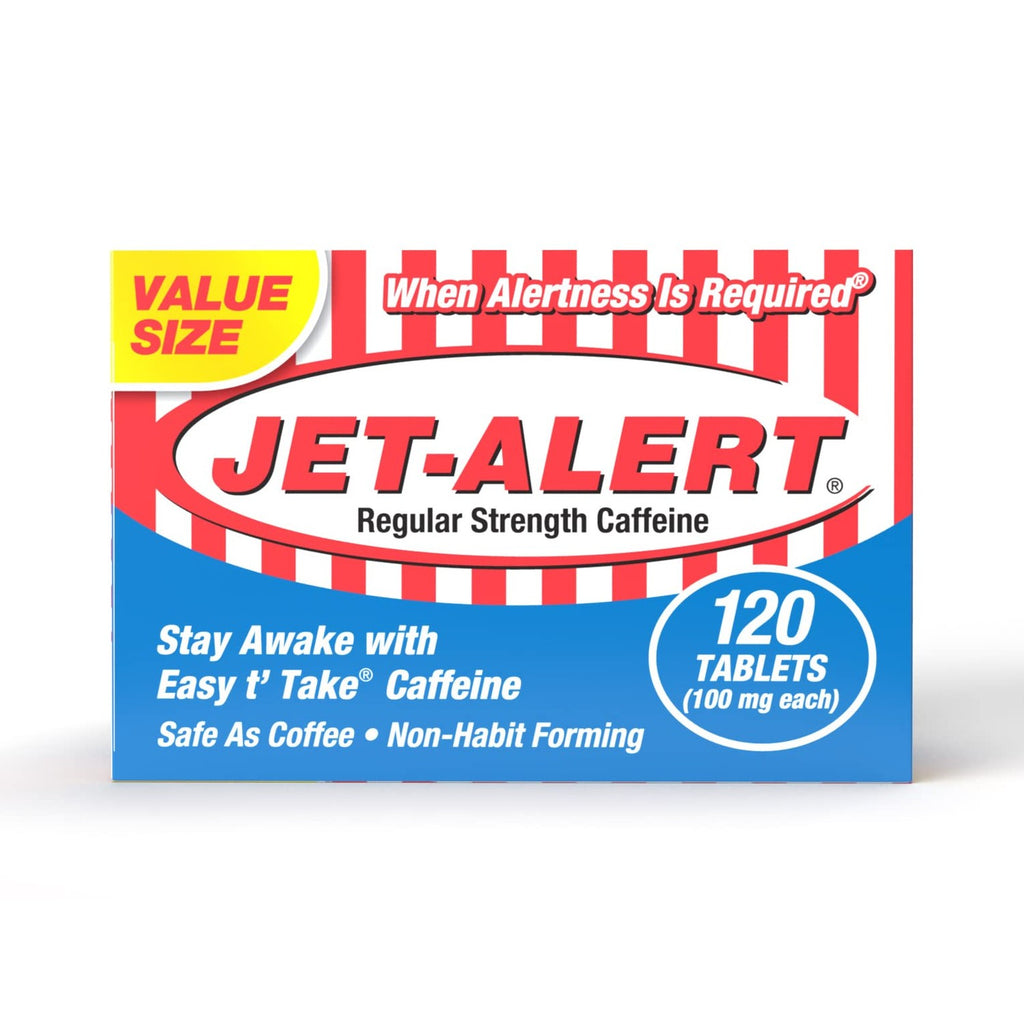 Jet-Alert 100 MG Each Caffeine Tab 120 Count