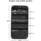 Buy now Foldable Clear Hanging Travel Toiletry Bag Cosmetic Organiser Storage at indiglob india