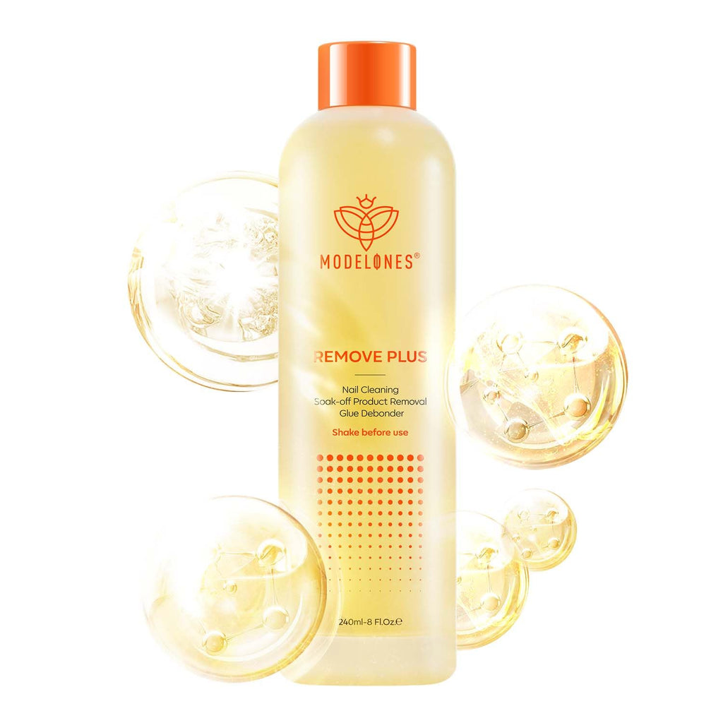 Modelones Acetone Nail Polish Remover Jojoba Oil Lemon 8 FL Oz