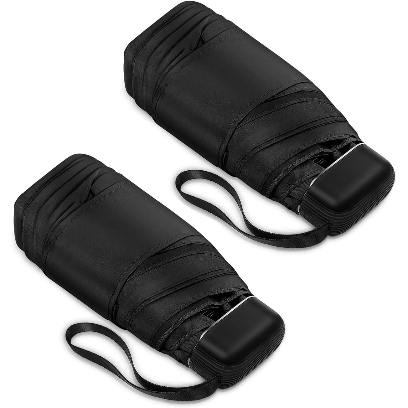 Buy now LEAGERA Mini Umbrella - Compact, Waterproof Travel Umbrella for Light Rain, Suitable for Women's Purse and Pocket 02.Black-2Pack at indiglob india