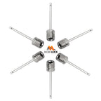 Mobi Lock 6Pcs Ball Pump Inflation Needles - Stainless Steel - Sports Balls