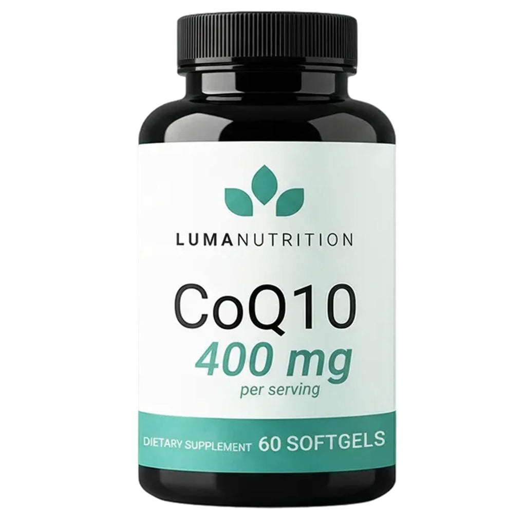 Luma Nutrition CoQ10 400mg Softgel Supplement - 60 Liquid Softgels (Pack of 2)
