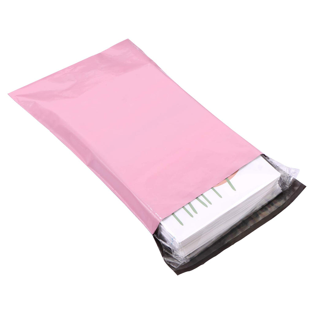 10 x 13.6inch Pink Poly Mailer Bags with Self Adhesive Strip,30 Pcs