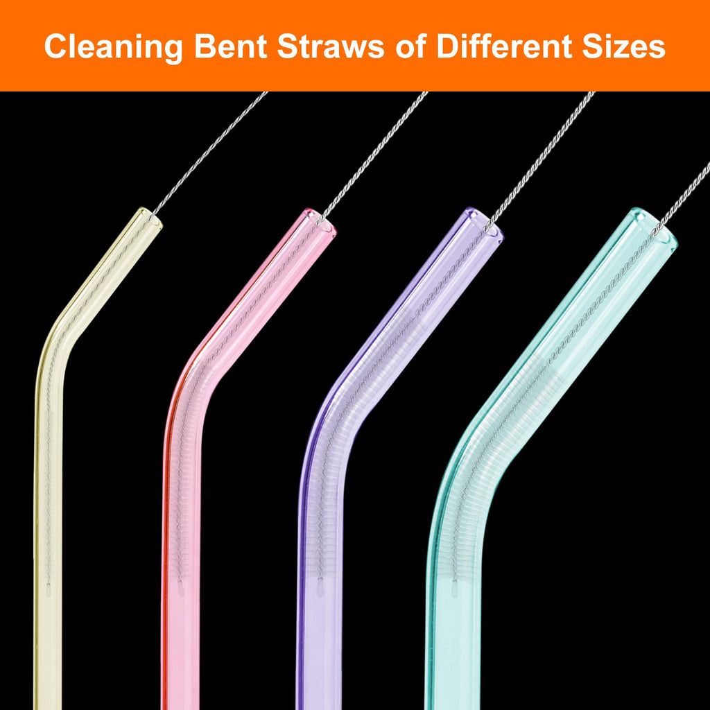 Long Straw Cleaner Brush 10-Pack, 8 Inch Straw Cleaning Brushes