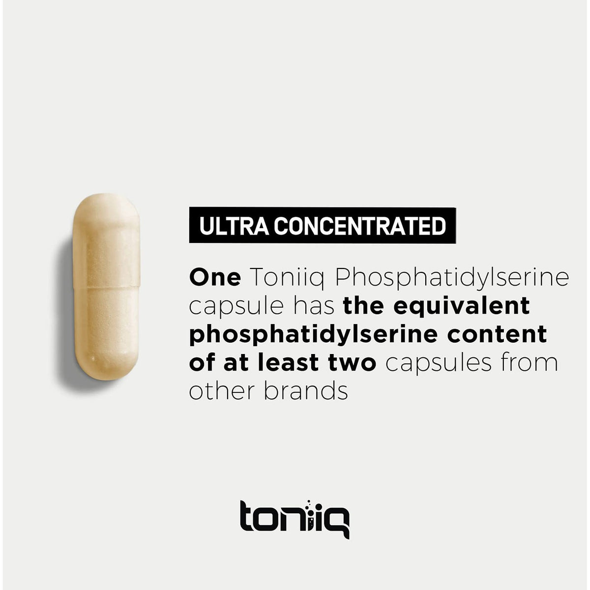 Toniiq Phosphatidylserine – 400mg Formula – World’s First 50% Purity