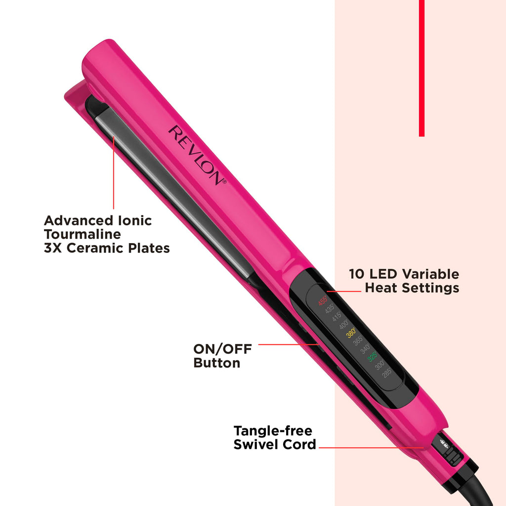 Buy now Revlon Smooth Brilliance Ceramic Hair Flat Iron | Smooth Glide and Ultra-Sleek Sylas, (1 in) at indiglob india