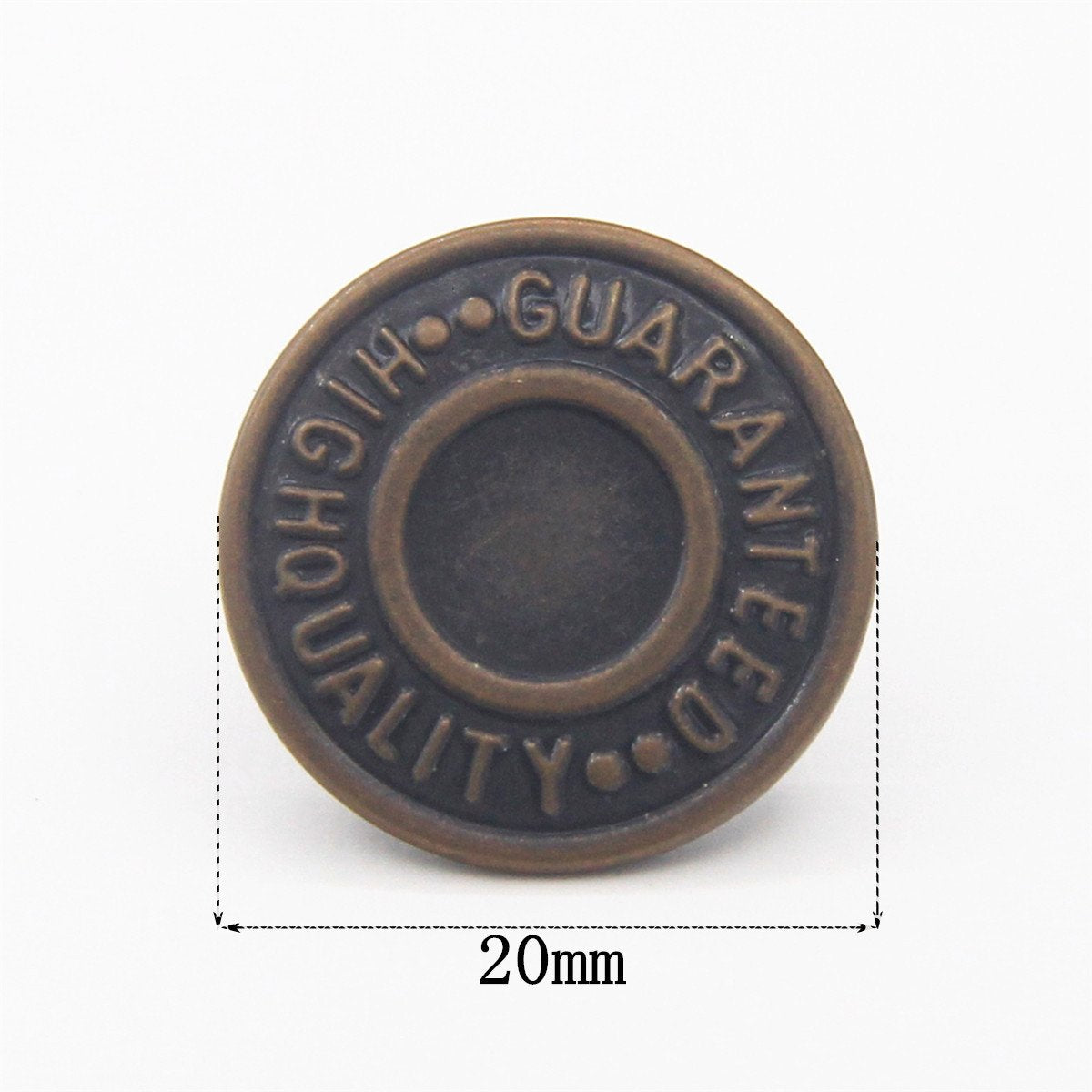 Enosea 20mm Replacement Jean Buttons 12 Sets Combo Copper Tack Buttons