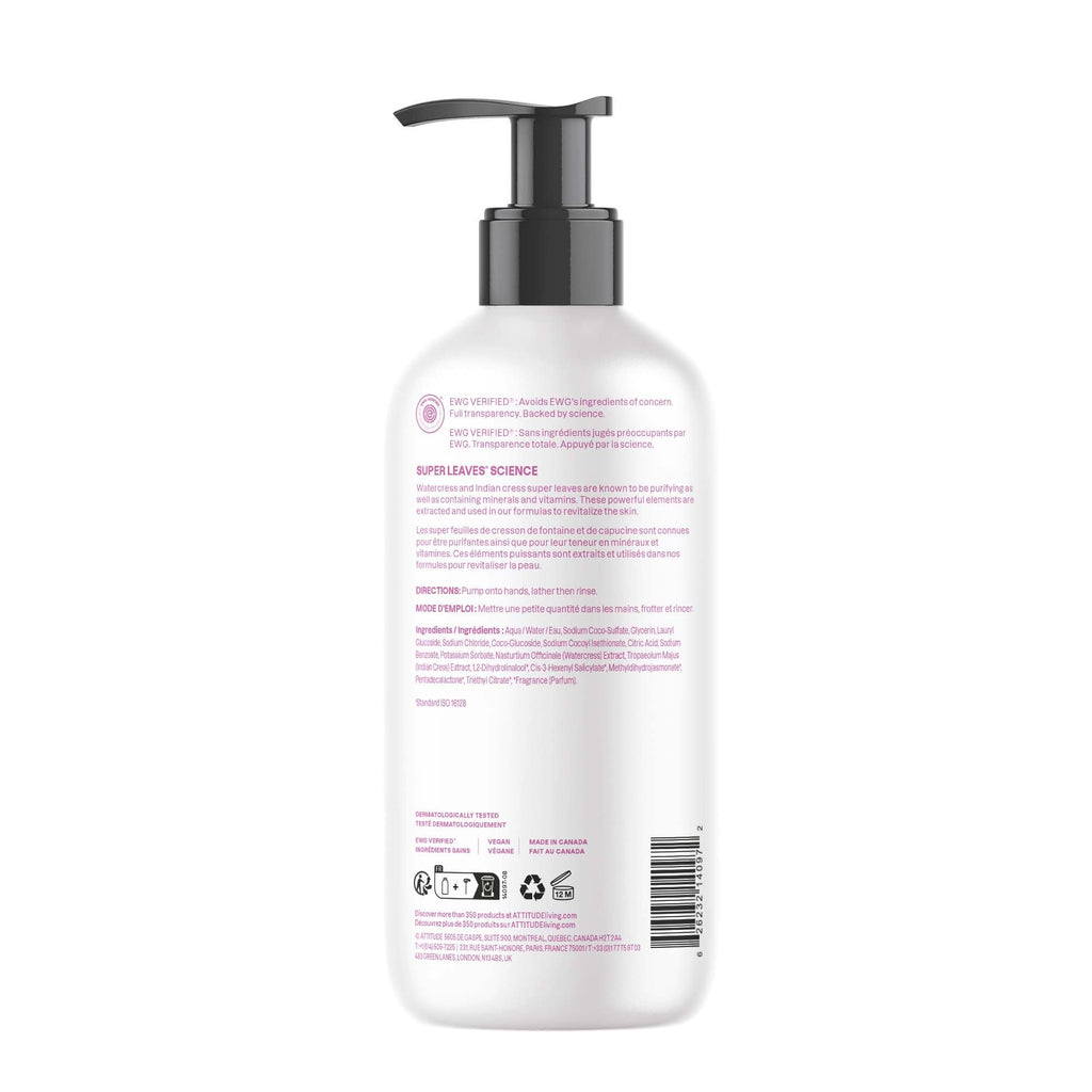 Buy now ATTITUDE Liquid Hand Soap, EWG Verified, Plant and Mineral-Based, Vegan Personal Care Products, Coconut & Wild Berries Scent, 16 Fl Oz at indiglob india