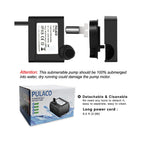PULACO 50GPH 3W Mini Submersible Water Pump with 3.3 FT Tubing for Aquariums, Fish Tank, Pond, Fountain, Hydroponics