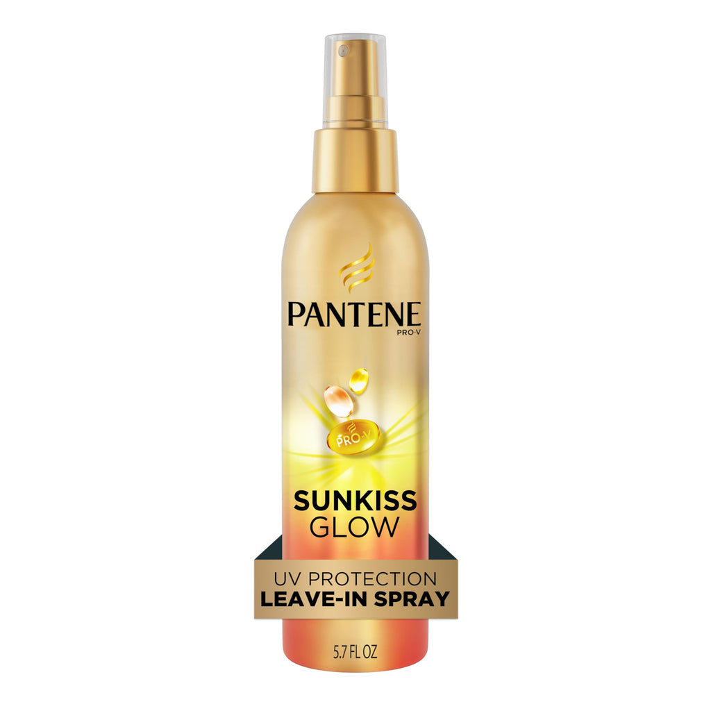 Pantene Sunkiss Glow Multitasking Spray, UV Hair Protection, Repairs Damage, Leave-In Conditioning Treatment, 5.7 oz
