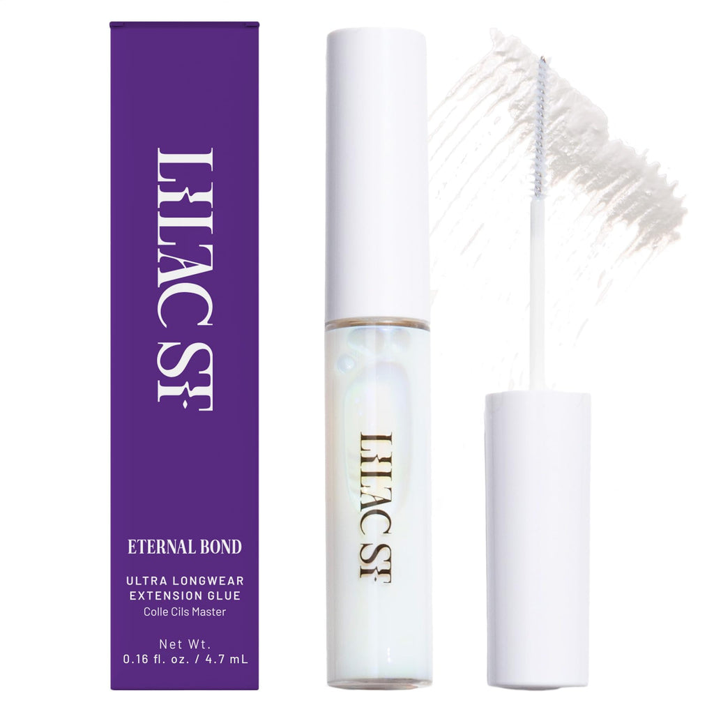 Lilac St Eternal Bond Lash Cluster Glue, Waterproof Brush Tip, Black | Quick-Drying Lash Adhesive for Eyelash Clusters with Long-Lasting Flexible Hold, Easy Removal & Comfortable Wear
