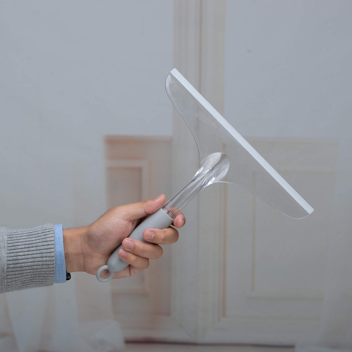 Shower Squeegee for Bathroom Glass Doors, 10'' Window Cleaner Tool