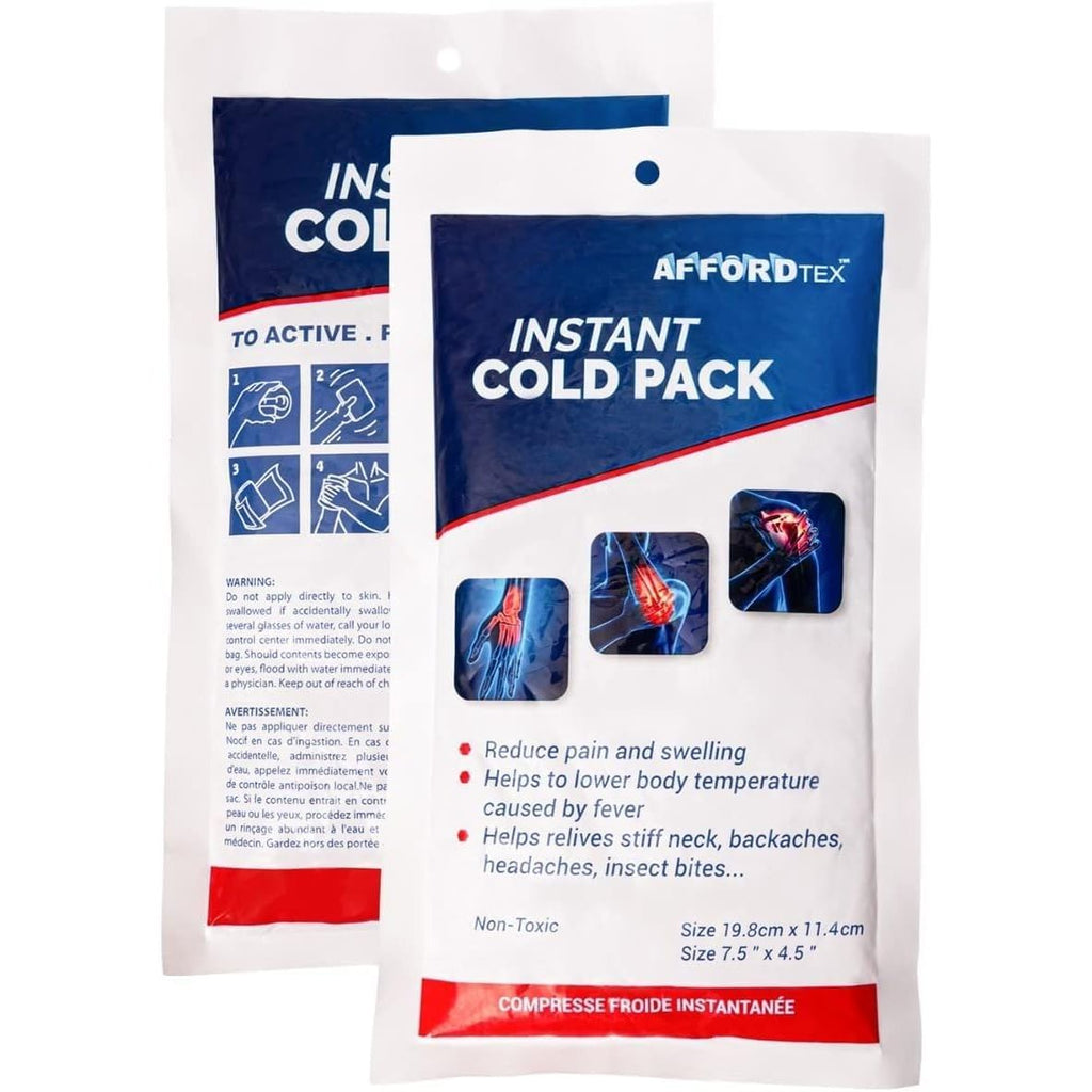 Buy now Instant Cold Pack â€“6 Count Disposable 7.5 x 4.5 Inches Ice Packs â€“ Must Have Medical Supplies for Outdoor Activities â€“ Ice Packs Ideal for Injuries, Inflammation, Sprains, Strains at indiglob india