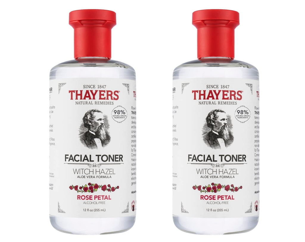 Buy now THAYERS Alcohol-Free Rose Petal Witch Hazel Facial Toner for Glowing Skin, Soothing, Hydrating, Refreshing Toner for All Skin Types, 12oz (Packaging May Vary) at indiglob india