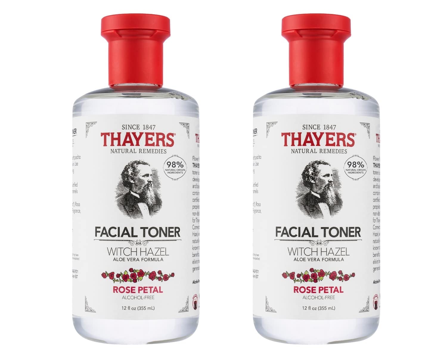 Buy now THAYERS Alcohol-Free Rose Petal Witch Hazel Facial Toner for Glowing Skin, Soothing, Hydrating, Refreshing Toner for All Skin Types, 12oz (Packaging May Vary) at indiglob india