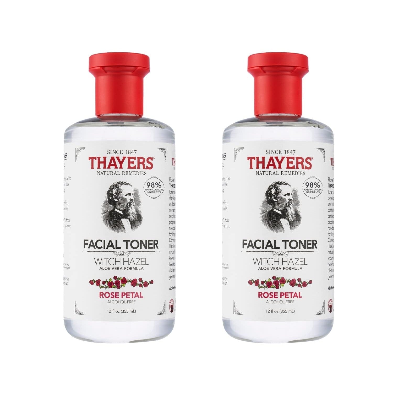 Buy now THAYERS Alcohol-Free Rose Petal Witch Hazel Facial Toner for Glowing Skin, Soothing, Hydrating, Refreshing Toner for All Skin Types, 12oz (Packaging May Vary) Rose Petal 12 Fl Oz (Pack of 2) at indiglob india