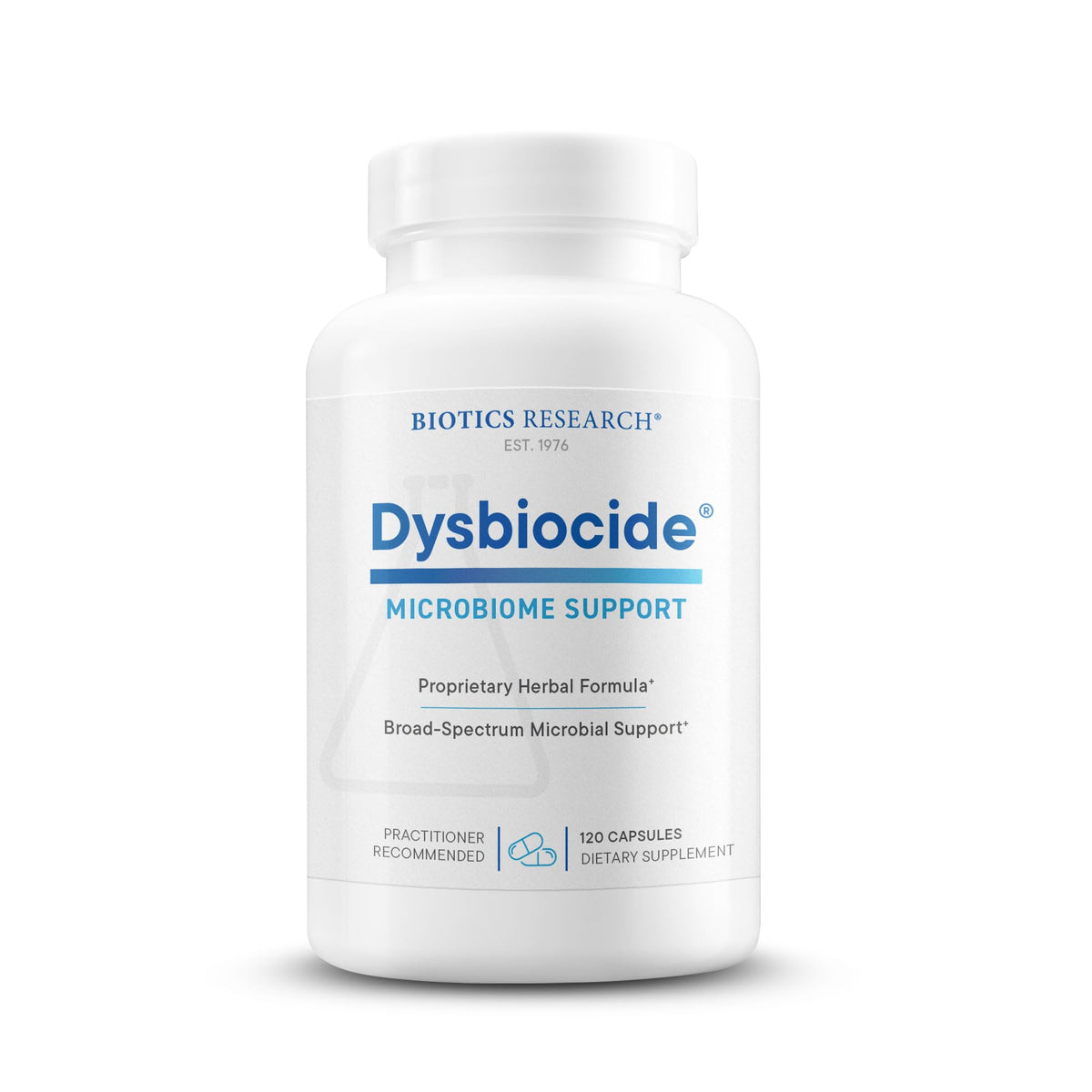 BIOTICS RESEARCH Dysbiocide Synergistic Botanical Blend Gut Health 120 Caps