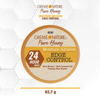Buy now Creme of Nature Pure Honey Moisture Infusion Edge Control, 24-Hour Hold for Sleek Styles, Non-Flaking, Non-Greasy Formula with Coconut Oil & Shea Butter, 2.25 oz at indiglob india