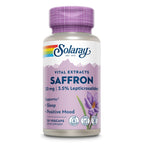 SOLARAY Saffron Extract, 30 VegCaps | Sleep & Positive Mood Support, Affron Saffron Extract, 30 Servings, Vegan, Gluten Free, Lab Verified