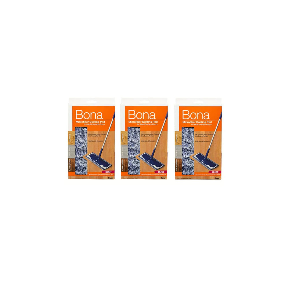 Buy now 3 Pack Bona Dusting Pad | Designed on Hardwood, Stone, Tile and Laminated Floors | 4" W x 15" Lâ€¦ at indiglob india
