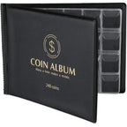 Buy now MUDOR Coin Collection Holder Album for Collectors, 240 Pockets Coin Collection Book Office Supplies Black at indiglob india