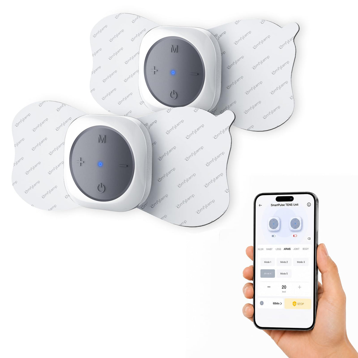 Comfytemp 30 Modes Wireless TENS Unit Muscle Stimulator for Pain Relief
