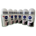 NIVEA 50ml Invisible Black And White Clear Roll On Anti Perspirant Deodorant, Pack of 6